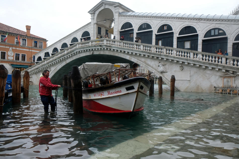 Venecia sufre su mayor inundación en el último medio siglo