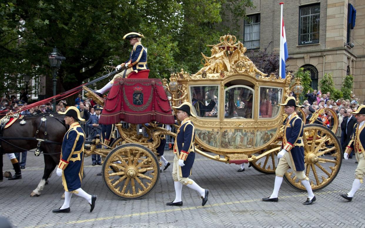 The Golden Carriage Arrives At Noordeinde Palace, In Den Haag, - Julian Parker/UK Press