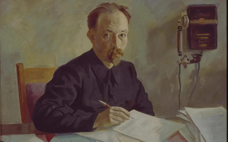 Felix Dzerzhinsky (1877-1926), founder of the Cheka, painted by Evgeni Katsman in 1923 -  Album / Alamy