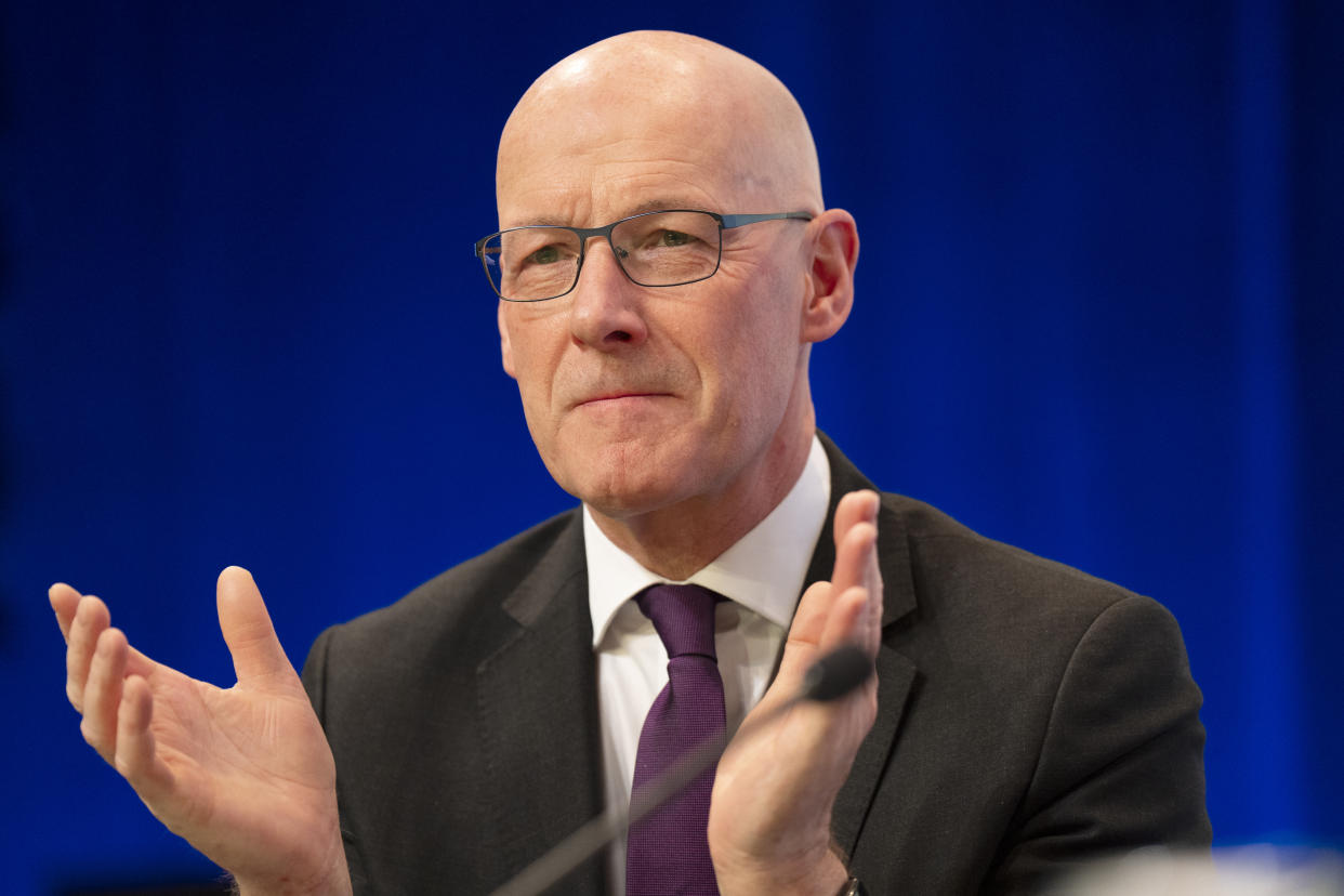 The conference is John Swinney’s first since taking over as SNP leader and Scotland’s First Minister (Jane Barlow/PA)