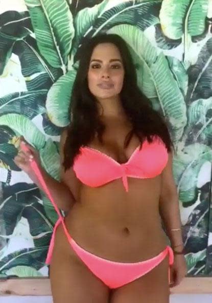 <p>Ashley Graham has shared some fun snaps of herself in one of her favourite bikinis.</p>