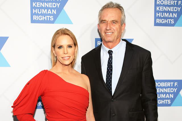 Dia Dipasupil/Getty Robert F. Kennedy Jr. poses with his wife, actress Cheryl Hines, at the RFK Ripple of Hope Awards in 2019