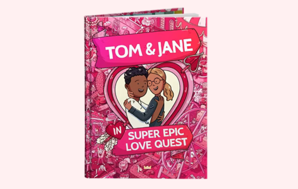 Wonderbly Your Super Epic Love Quest Valentine's Day book