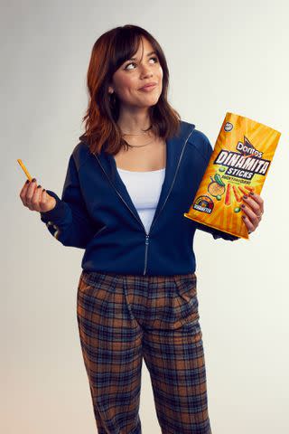 <p>Frito-Lay</p> Jenna Ortega will star in Doritos Super Bowl commercial 2024.