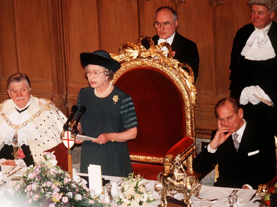 The Queen acknowledged how bad 1992 was for her during a speech at Guildhall.