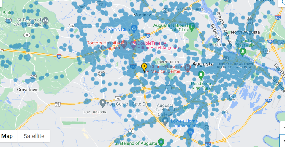 There are over 600 free Xfinity hotspot locations in the Augusta area.