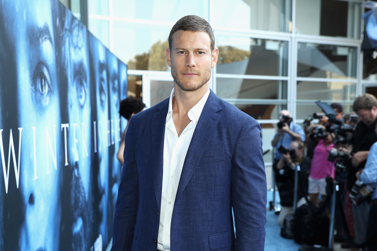 Tom Hopper attends the premiere of HBO's 