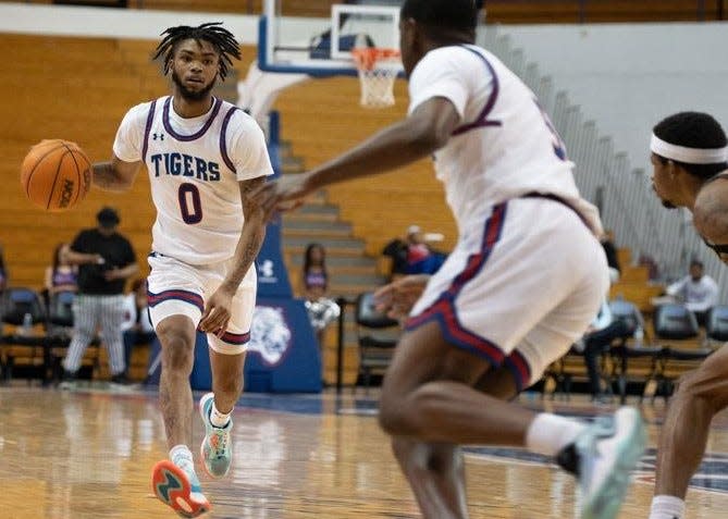 Tennessee State guard Jaylen Jones, a freshman from East Nashville, will help lead the Tigers into the Ohio Valley Conference Tournament Wednesday.