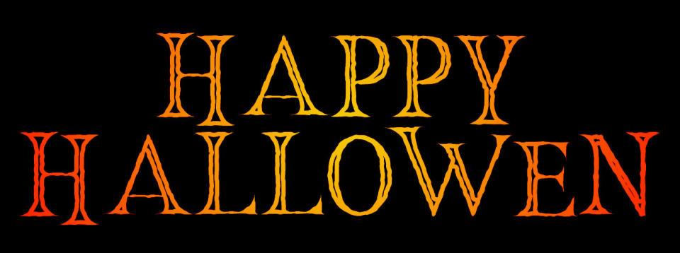 Hallowen font example