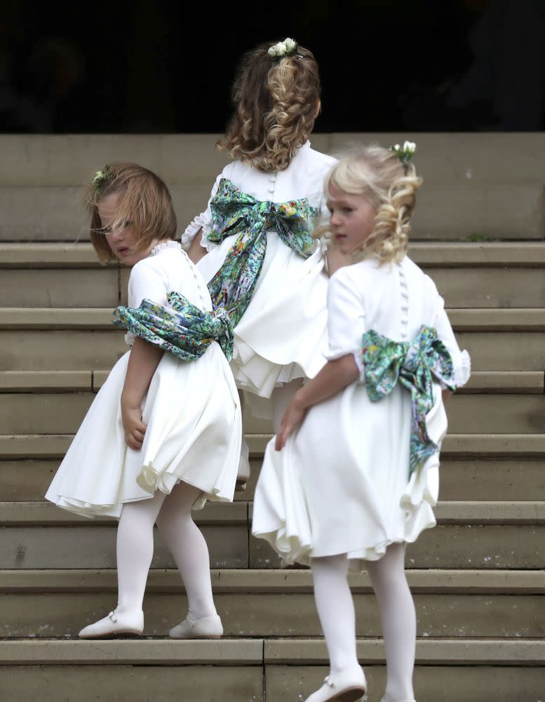 Princess Charlotte and the bridesmaids