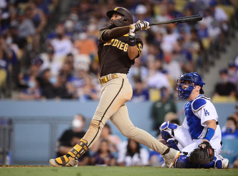 The Padres' Fernando Tatis Jr. leads the National League with 39 home runs and leads the majors with a .635 slugging percentage.