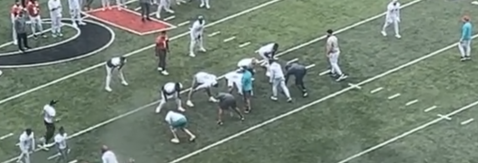 Look closely at this screen grab from the videos posted on Twitter and you'll see the Dolphins had 12 men on offense as they practiced this play.