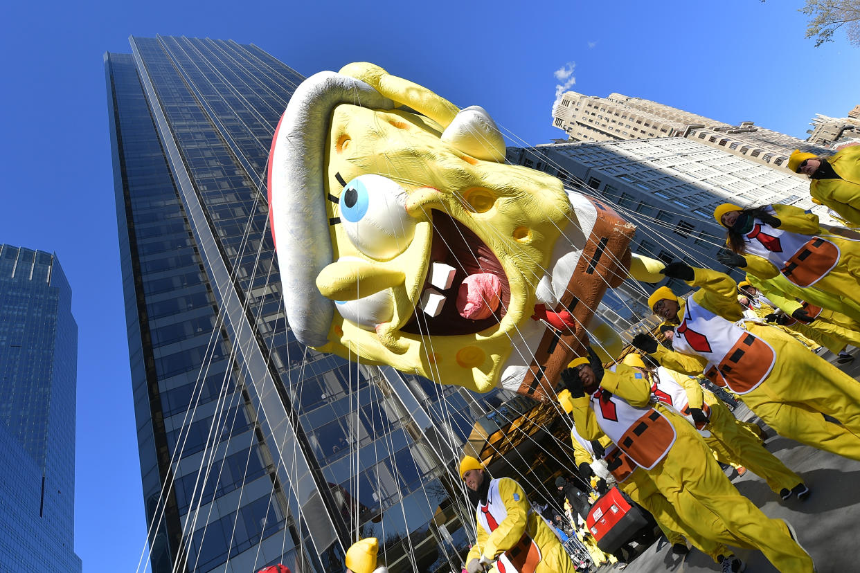 The Super Bowl host teased SpongeBob SquarePants fans on Wednesday. (Getty)