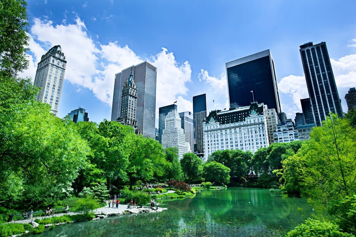 The Plaza Hotel overlooks New York’s Central Park (Getty Images)