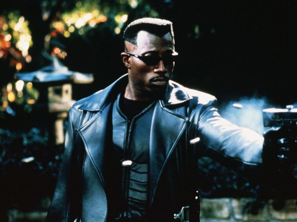 Wesley Snipes was Marvel's first African-American superhero in the 1998 film 'Blade' (Rex)