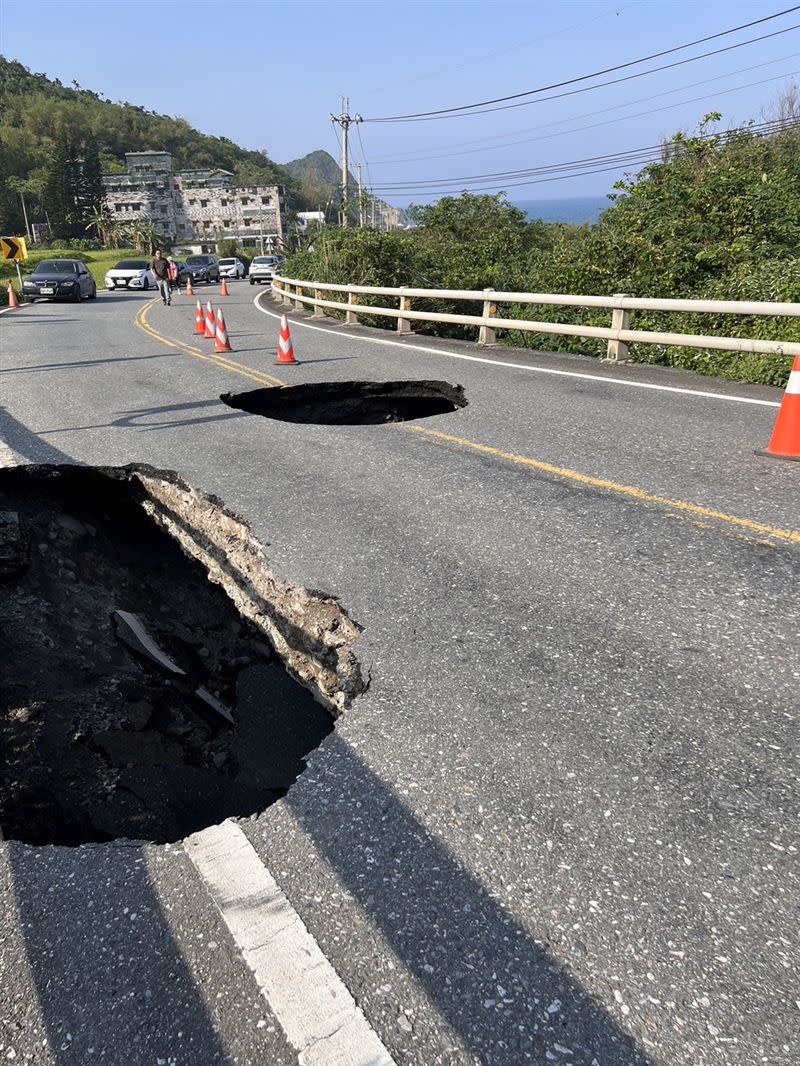 海洋公園前之前災害路段復建工程已發包準備施工。（圖／交通部公路局提供）