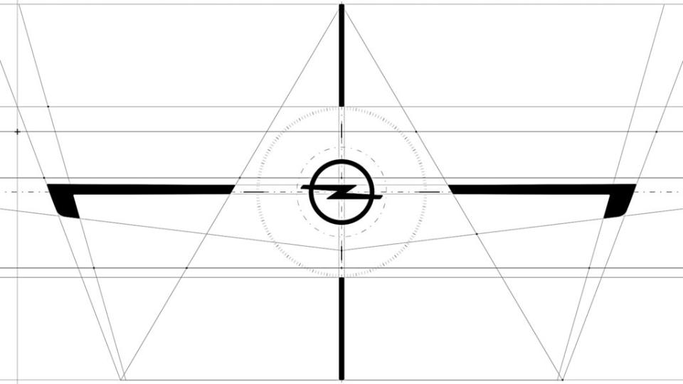 Compass設計主要透過水平與垂直延伸線條讓Opel廠徽落在中心位置。(圖片來源/ Opel)