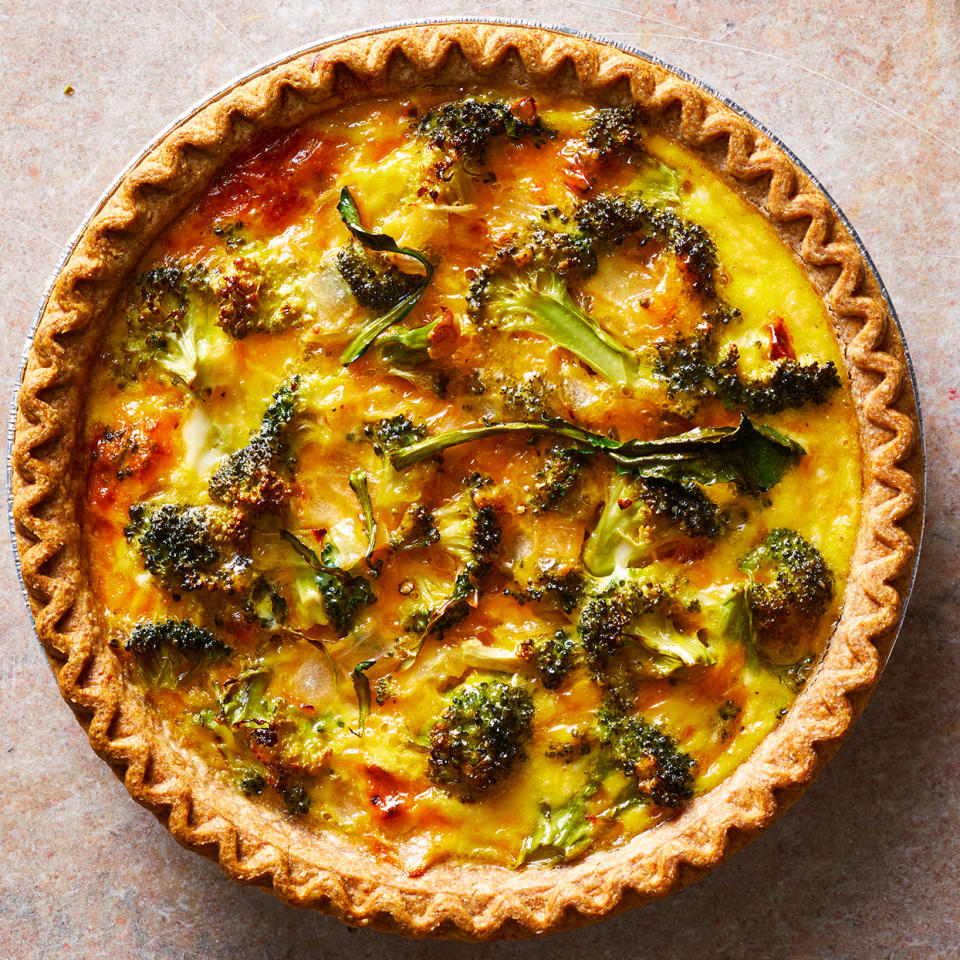 Easy Broccoli-Cheddar Quiche