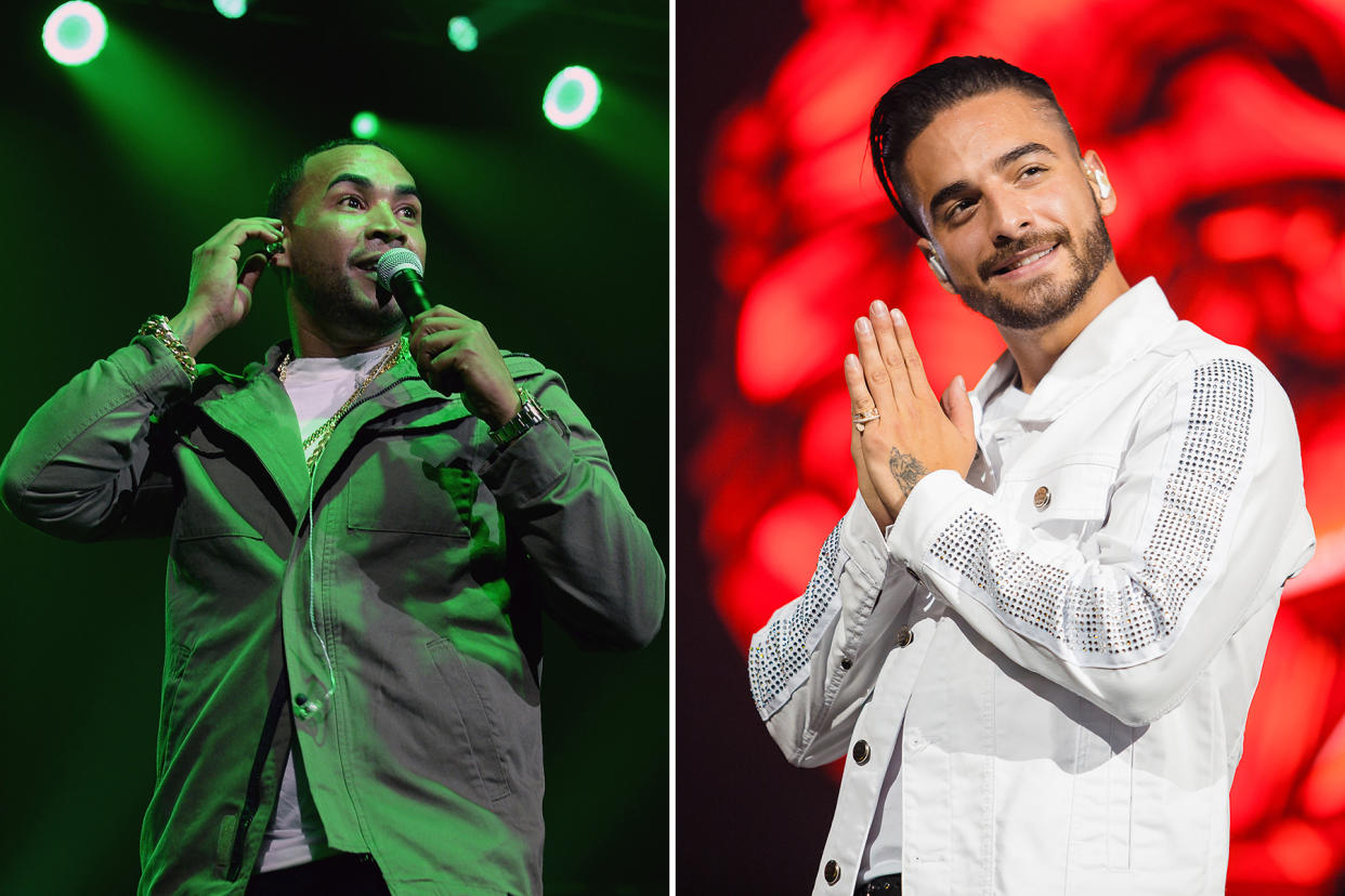 Don-Omar-and-Maluma - Credit: Gustavo Caballero/Getty Images; Mauricio Santana/Getty Images