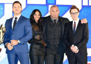 <p><em><em>The stars of the hit Marvel franchise are back for <em>Guardians of the Galaxy Vol. 2.</em> Pratt, Saldana, Dave Bautista, and director James Gunn attend the Tokyo premiere on April 10, 2017. (Photo: Jun Sato/WireImage ) </em></em></p>