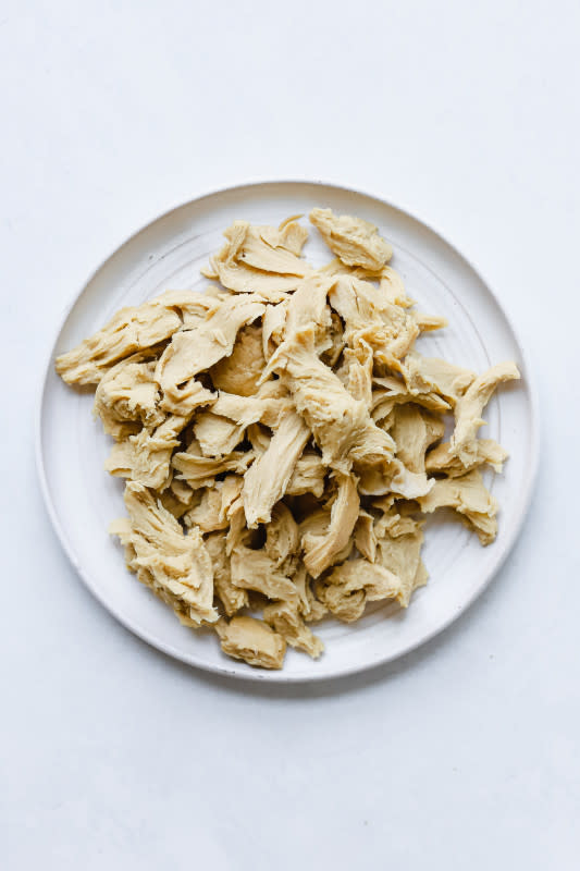 <p>Daughters of Seitan</p><p>With a neutral savory flavor, these meaty seitan shreds are the perfect addition to any recipe that calls for shredded chicken—add to casseroles, pasta dishes, soups, sandwiches and more!</p><p><strong>Get the recipe: <a href="https://daughterofseitan.com/shredded-seitan-chicken/" rel="nofollow noopener" target="_blank" data-ylk="slk:Shredded Seitan "Chicken";elm:context_link;itc:0;sec:content-canvas" class="link rapid-noclick-resp">Shredded Seitan "Chicken"</a></strong></p>