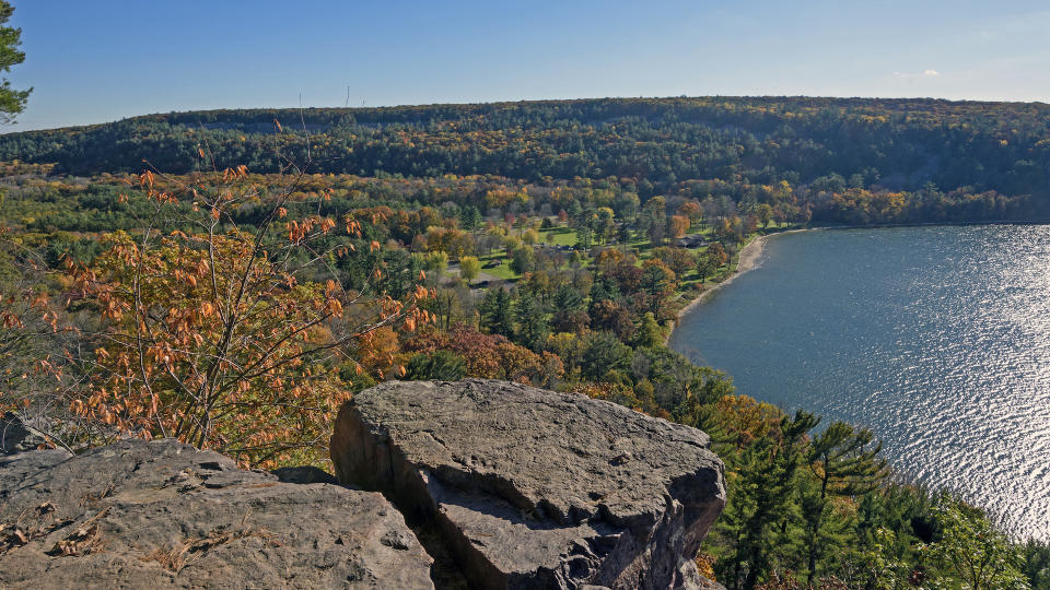 View over Devil's Lake Wisconsin