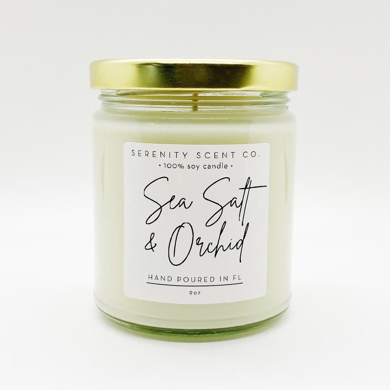 8) Sea Salt & Orchid Candle