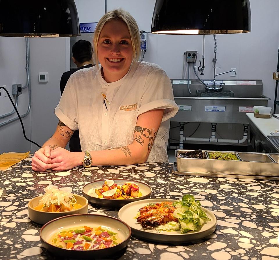 A kitchen & concept to call her own: Executive Chef Kayla Pfeiffer of Bicyclette Cookshop.