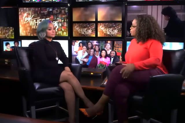 <p>OWN/YouTube</p> Raven-Symoné in a 2014 interview with Oprah Winfrey