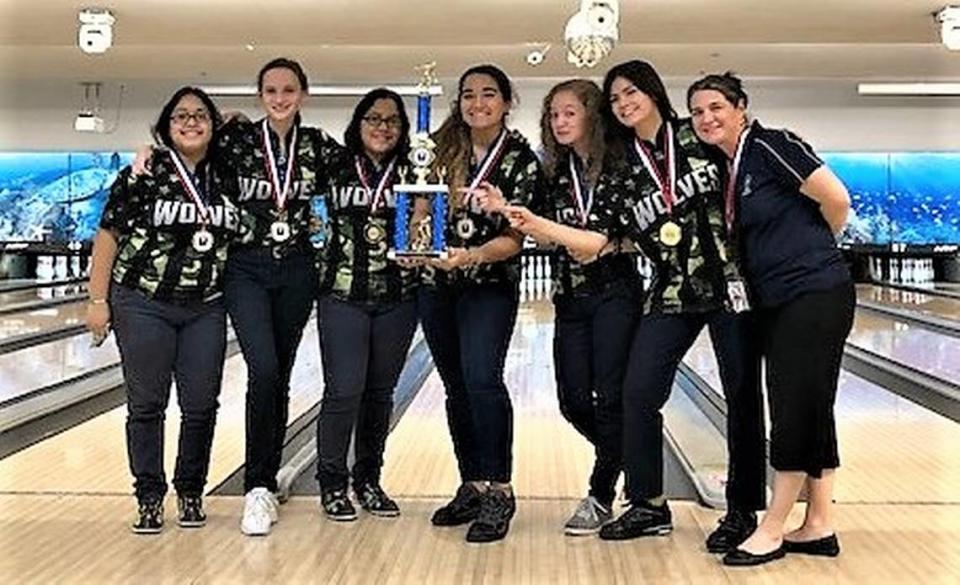 The TERRA girls’ bowling team won the GMAC title.