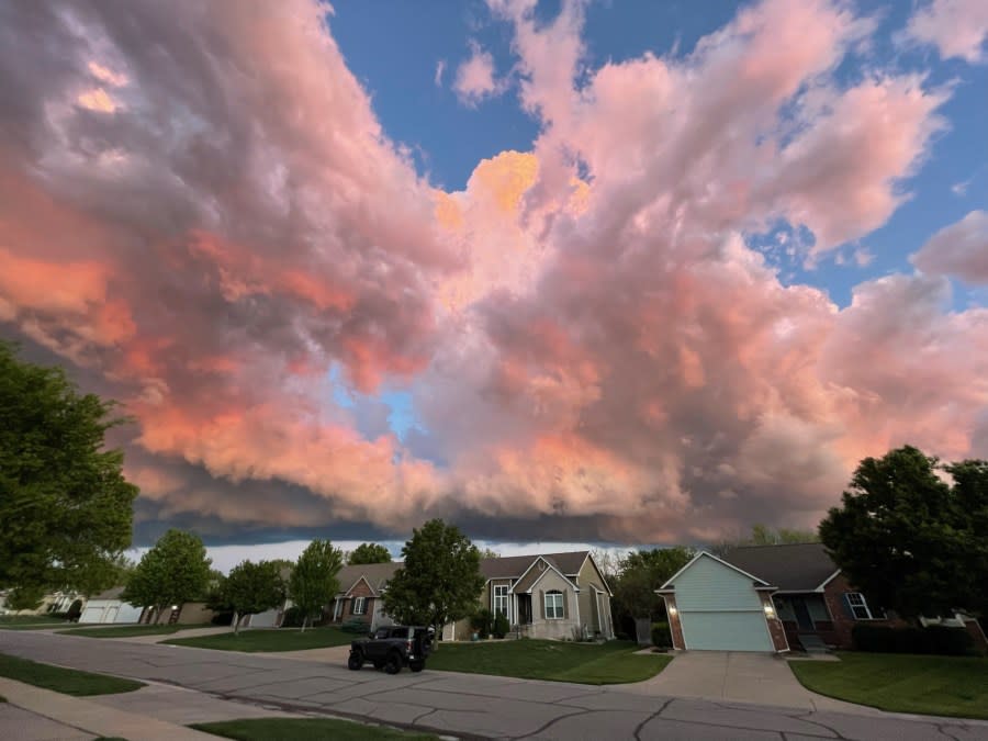 Wichita sunset on April 28, 2024 (Courtesy: Diane Cassidy)