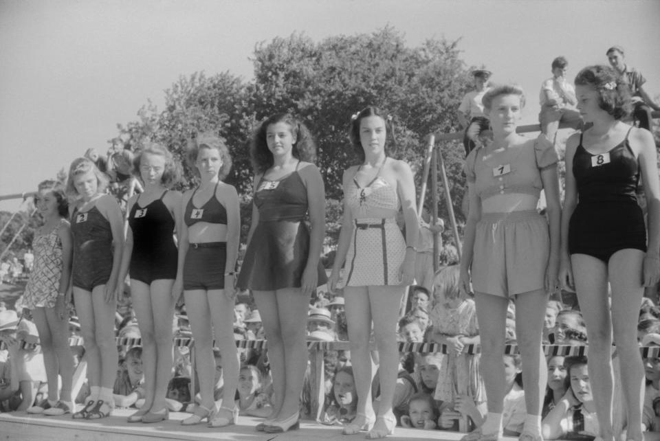 <p>A Fourth of July beauty contest, Salisbury, Md., 1940. (Photo: Jack Delano for Farm Security Administration/ Universal History Archive/UIG via Getty Images) </p>