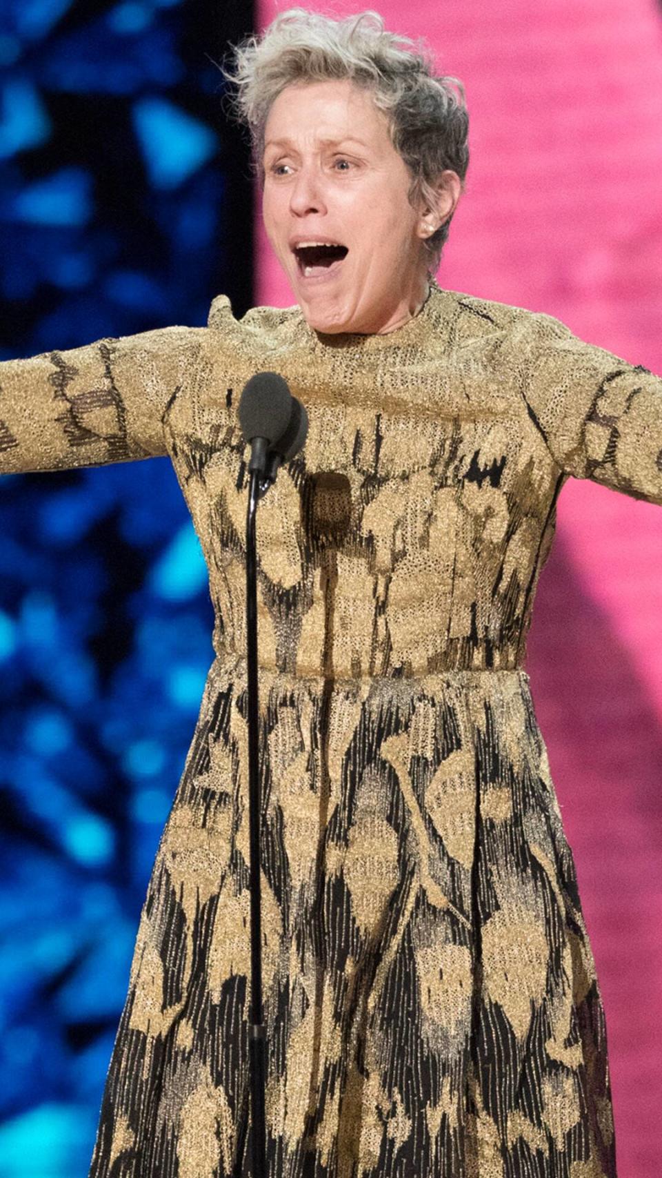 Frances McDormand, 2018 Oscars