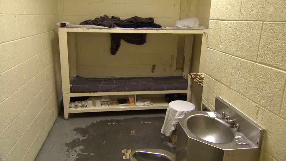 A look inside a cell at the Fulton County Jail in 2013. - CNN