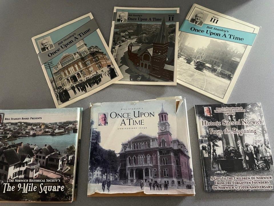 A collection of books written by lifelong Norwich historian and advocate Bill Stanley.