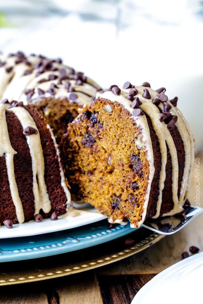 Chocolate Chip Pumpkin Pound Cake