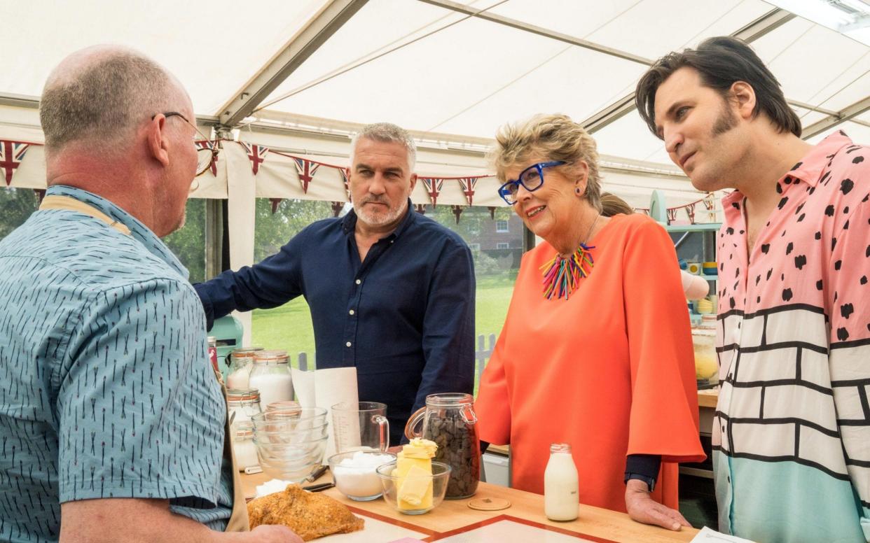 Paul Hollywood, Prue Leith and Noel Fielding return to the Bake Off tent - Mark Bourdillon / Love Productions (Channel 4 images must not be altered or manipulated in any way)