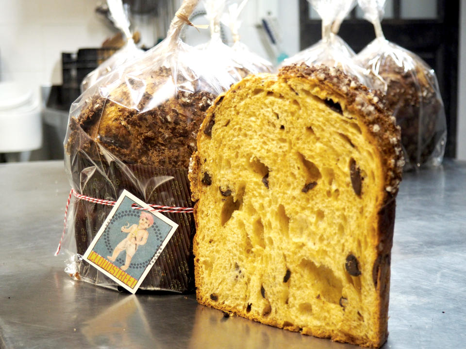 El panettone de Cloudstreet Bakery, en todo su esplendor. Foto: Escuela de Pastelería del Gremio de Barcelona