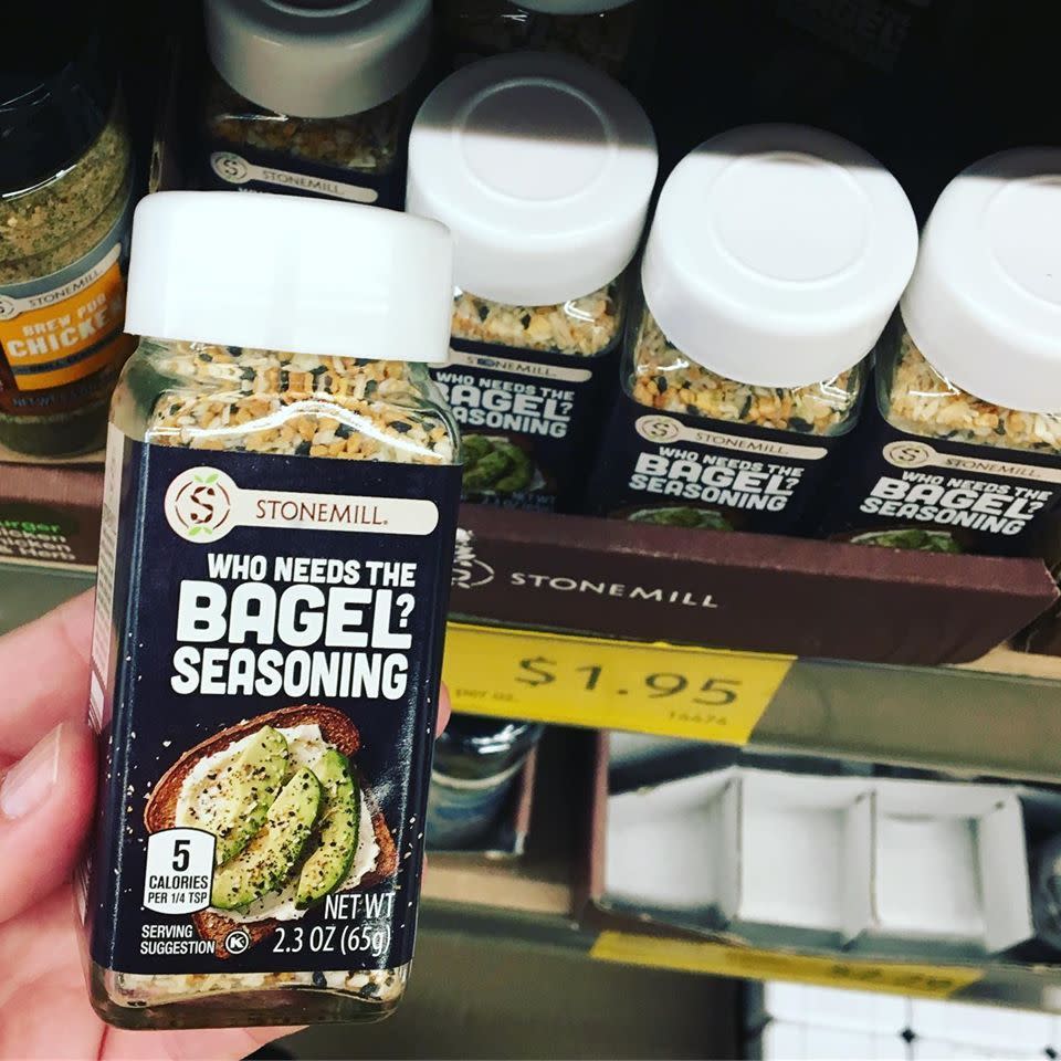 <p>"We see you, Trader Joe's," is what we imagine Aldi said when they unveiled their own everything bagel seasoning. Who can blame them? TJ's take was an instant hit, so Aldi naturally wanted in on the garlicky, oniony goodness. What this means is that you don't have to make two stops shopping: Get all your favorites at Aldi, plus the everything bagel seasoning you need to make literally everything taste better. </p>