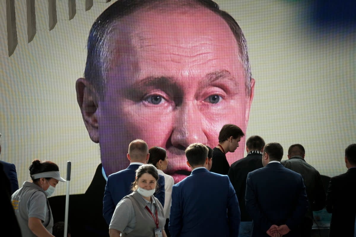 Putin has used his televised addresses to manipulation the perception of the ear (Copyright 2022 The Associated Press. All rights reserved)