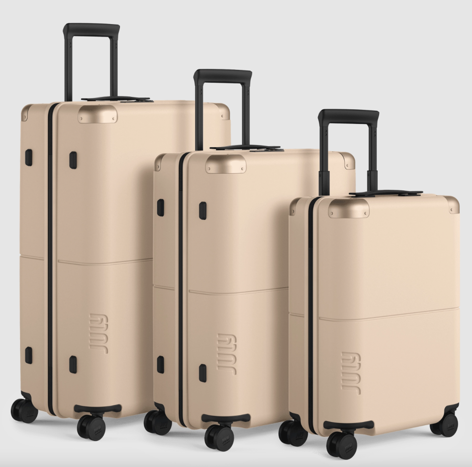 <p><a href="https://go.redirectingat.com?id=74968X1596630&url=https%3A%2F%2Fjuly.com%2Fus%2Fluggage%2Ffamily-luggage-set%2F&sref=https%3A%2F%2Fwww.veranda.com%2Ftravel%2Fg43402751%2Fbest-luxury-designer-luggage-brands%2F" rel="nofollow noopener" target="_blank" data-ylk="slk:Shop Now;elm:context_link;itc:0;sec:content-canvas" class="link ">Shop Now</a></p><p>July Classic Family Set</p><p>july.com</p><p>$295.00</p>