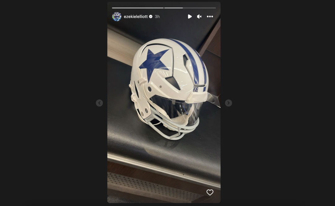 Cowboys scold Ezekiel Elliott after RB 'leaks' Thanksgiving helmet