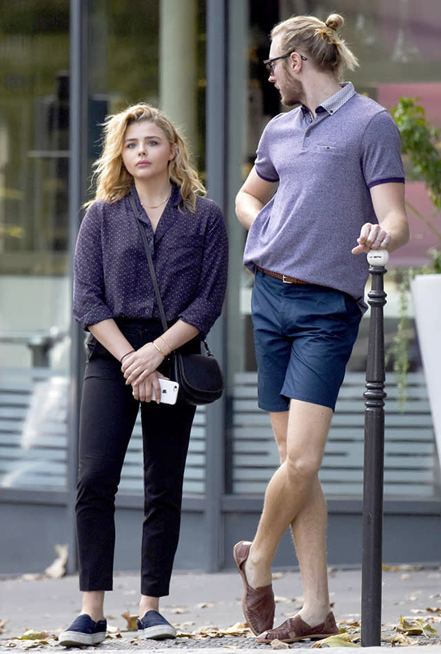 Brooklyn Beckham Visits Girlfriend Chloe Grace Moretz on Set -- See the  Pics!