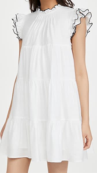 11) Contrast Stitch Babydoll Dress