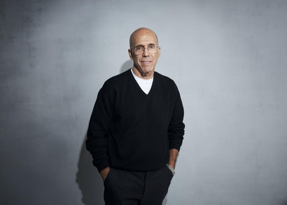 Jeffrey Katzenberg poses for a portrait to promote "Quibi" at the Music Lodge during the Sundance Film Festival on Friday, Jan. 24, 2020, in Park City, Utah. (Photo by Taylor Jewell/Invision/AP)