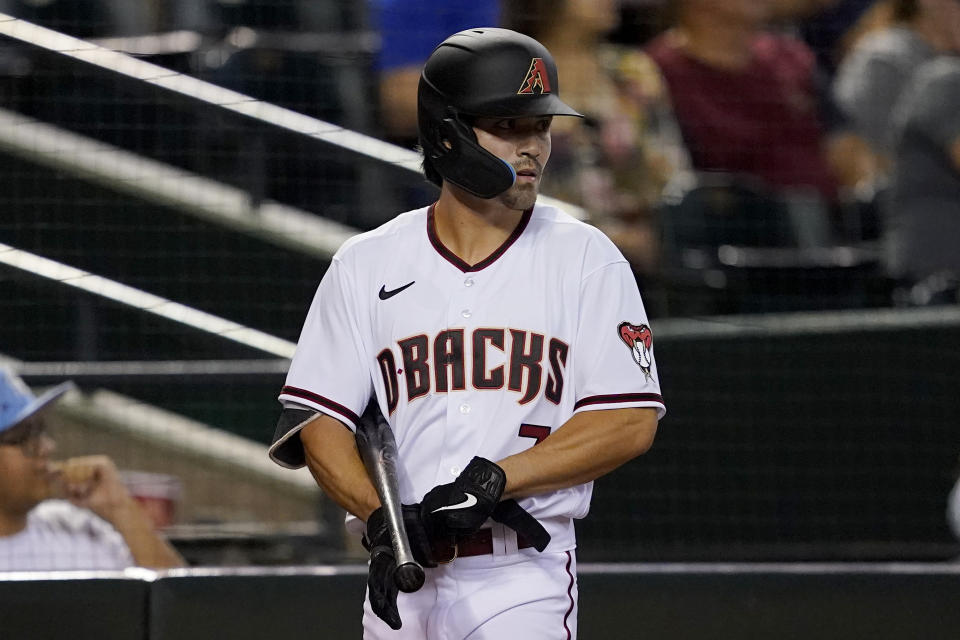 Corbin Carroll could be in for a big fantasy weekend as the Diamondbacks head to Colorado. (AP Photo/Matt York)