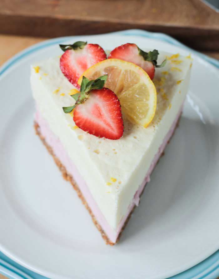 Strawberry Lemonade Ice Cream Cake