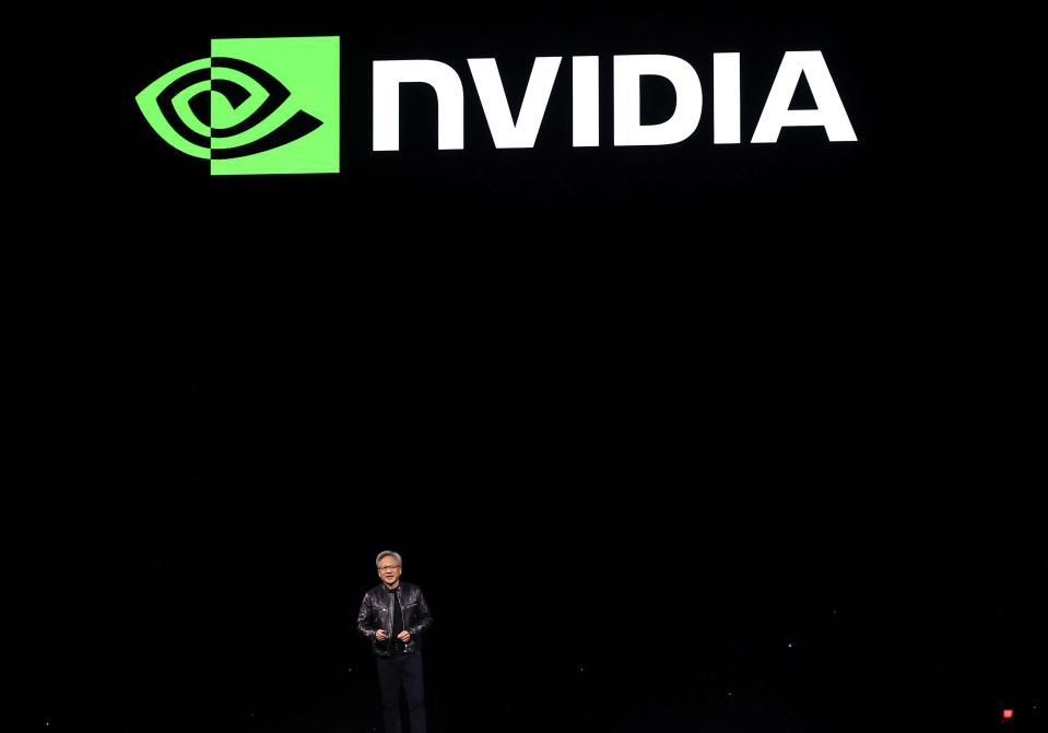 <p>Justin Sullivan / Getty Images</p>  Nvidia CEO Jensen Huang at the Nvidia GTC Artificial Intelligence Conference on March 18, 2024 in San Jose, California.