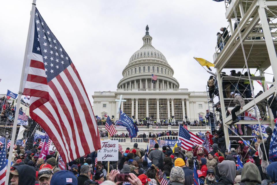 Photo by: Mihoko Owada/STAR MAX/IPx 2021 1/26/21 At least 150 people have been charged by the Justice Department in the riot that occurred at the Capitol Building in Washington, D.C. on January 6, 2021. STAR MAX File Photo: 1/6/21 The United States Capitol Building in Washington, D.C. was breached by thousands of protesters during a 