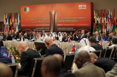 Attendees take part in the 15th International Energy Forum Ministerial (IEF15) in Algiers, Algeria September 27, 2016. REUTERS/Ramzi Boudina